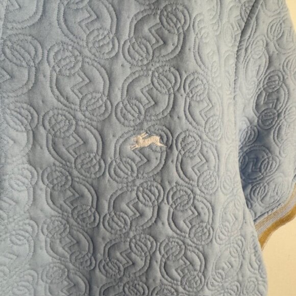 A. Tiziano Mne's Boris Fancy Knit Polo Blue Size Medium NEW!!! - Picture 7 of 8